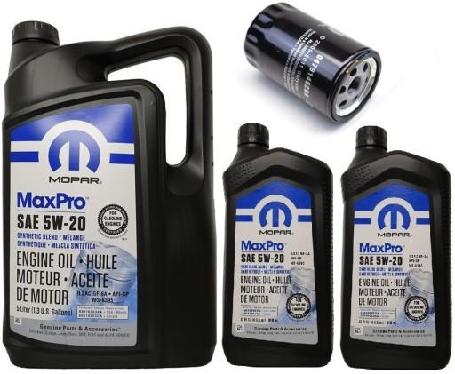 MOPAR 5W20 7L MS-6395 + МАСЛЯНЫЙ ФИЛЬТР (МО-452)