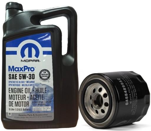 MOPAR 5W30 5L + МАСЛЯНЫЙ ФИЛЬТР 4884899AB (MO-899/PH2)