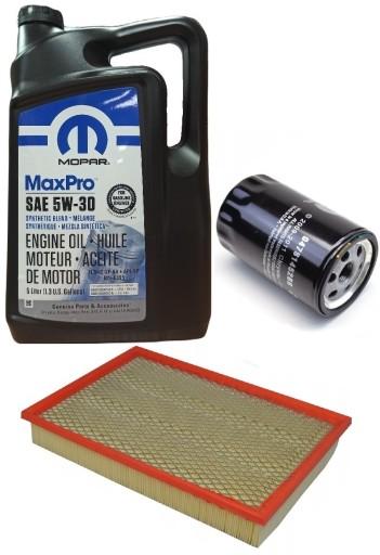 MOPAR 5W30 5L + ФИЛЬТРЫ DODGE RAM 3.7 2002-2006 гг.