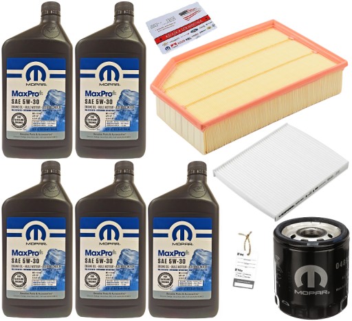 MOPAR 5W30 5L + ФІЛЬТРИ JEEP WRANGLER 2,0 2018-