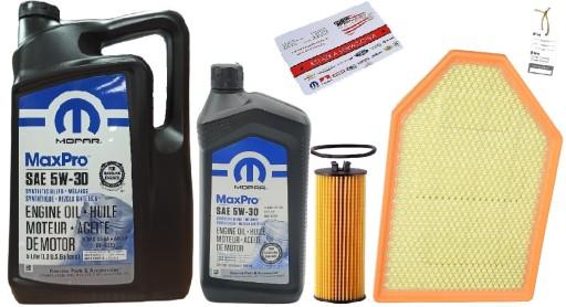 MOPAR 5W30 6L + ФІЛЬТРИ DODGE CHALLENGER 3.6 11-12