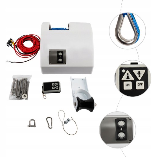 20KG - МОРСКОЙ ЭЛЕКТРИЧЕСКИЙ ЯКОР ВЕТРОВОЕ СТЕКЛО 20 КГ С ДИСТАНЦИОННЫМ УПРАВЛЕНИЕМ