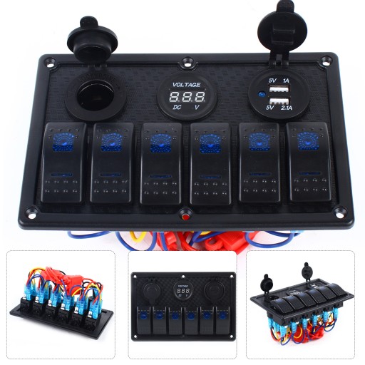 3133727 - Морской переключатель панели Сид 6 ЦИФРОВ 12В-24В