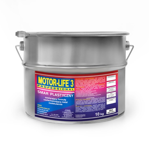 MOTOR-LIFE 3 професійна ЛІТІЙНА пластична змазка 10 кг від PLASTMAL