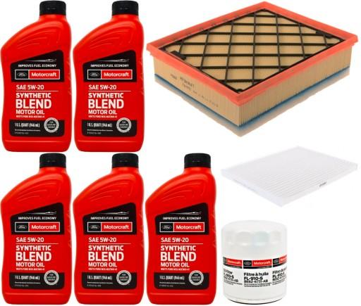 MOTORCRAFT 5W20 5L + ФІЛЬТРИ FORD FUSION 1.5 14-17