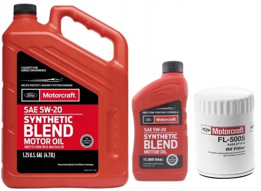 MOTORCRAFT BLEND 5W20 МАСЛЯНИЙ ФІЛЬТР FORD FL500S