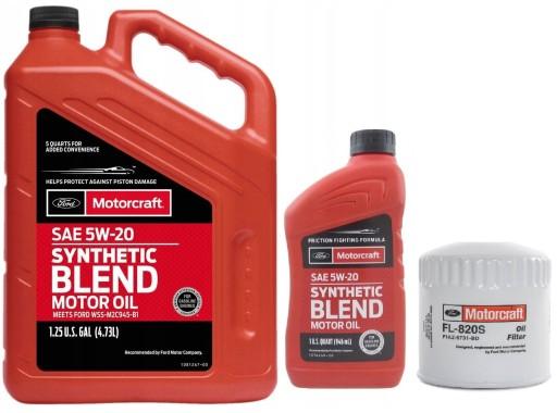 МАСЛЯНЫЙ ФИЛЬТР MOTORCRAFT BLEND 5W20 FORD FL820S