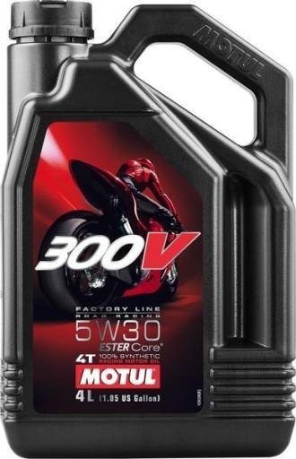 MOTUL 300V 4T FACTORY LINE 5W30 ESTER CORE 4л