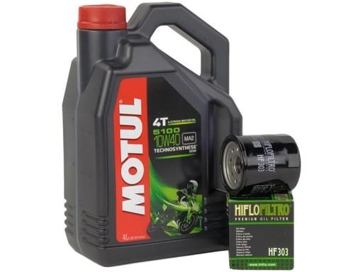 MOTUL51004T10W404L; - MOTUL 5100 4T 10W40 4L МАСЛЯНЫЙ ФИЛЬТР HIFLO HF303