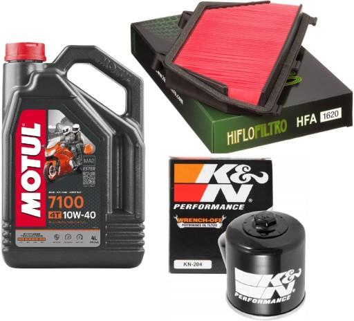 MOTUL 7100 + фільтри HIFLO K&N HONDA CBR600 RR 2010