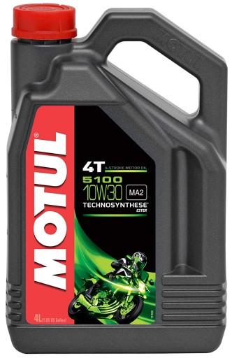 MOTUL 781304 МАСЛО MOTUL 5100 ESTER 10W30 4L API:SG JASO:MA 4T MOTOCY