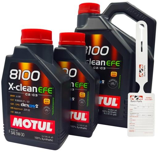MOTUL 8100 X-CLEAN EFE 5W30 7L MB229.52 LL-04 GM