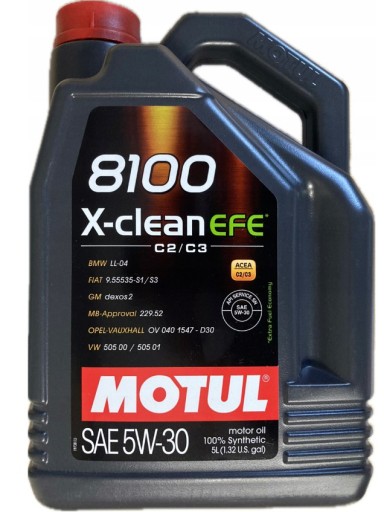 MOTUL 8100 X-CLEAN EFE 5W30 MB229. 52 LL-04 GM 5L
