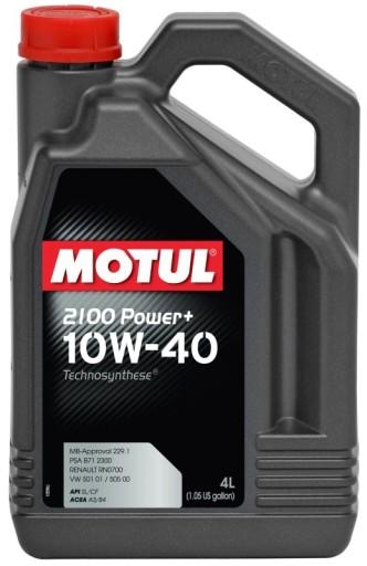 MOTUL MOTUL OIL 10W40 4л 2100 POWER+ / 501,00 505