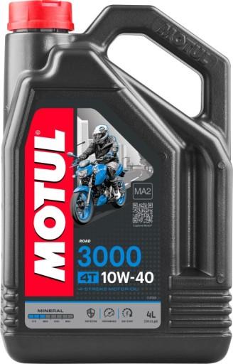 107693 - MOTUL MOTUL OIL 10W40 4L 3000 4T МІНЕРАЛЬНЕ / МОТО