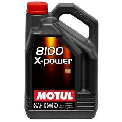 MOTUL ENGINE OIL 10W60 5L 8100 X POWER HIGHLY EFICIENT SPORT