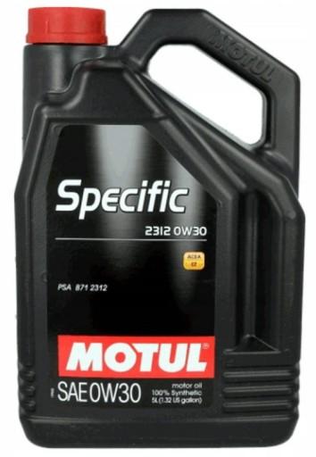 MOTUL SPECIFIC 2312 0W30 5л PSA B71 2312 C2