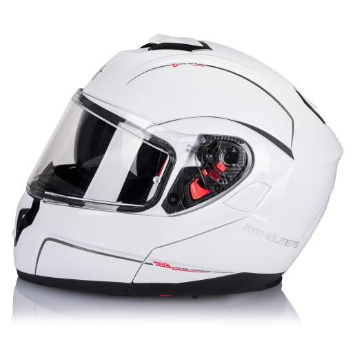 MT ШОЛЕМ FLIP-UP ATOM FLOW-UP БІЛИЙ РОЗМІР M