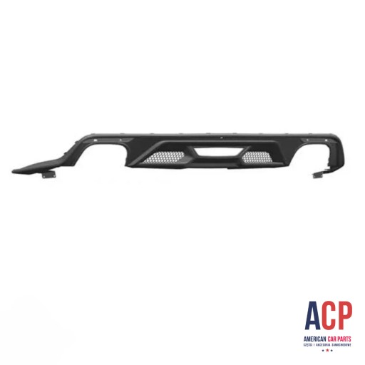 Диффузор заднего бампера MUSTANG с двойными насадками GT Style 500 2015-2017 гг.