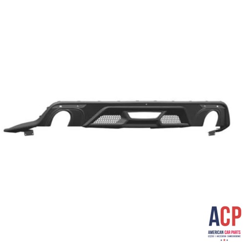 Диффузор заднего бампера MUSTANG, одинарные насадки GT500 Style 2015-2017 гг.