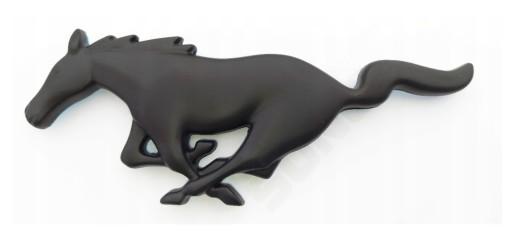 663245A - Mustang Ford эмблема логотип значок черный матовый