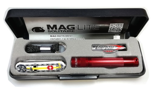 Велосипедная прогулка Maglite Solitaire LED и Victorinox