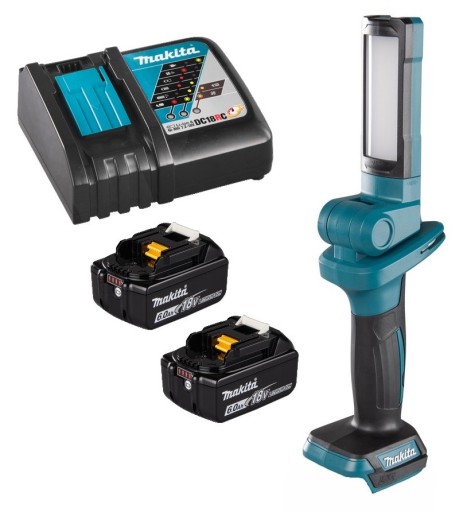 Робоча лампа Makita Aku LXT 18V 500LM 2x6Ah BL1860 DC18RC DML816Z