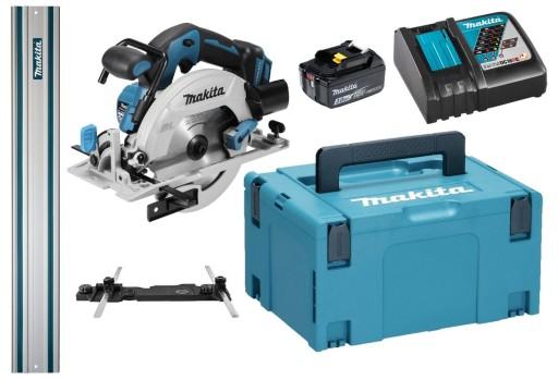 Аккумуляторная циркулярная пила Makita 18 В 1x3 Ач BL1830 DC18RC Адаптерная рейка 1 м DHS680ZJ