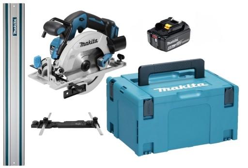 Циркулярная пила Makita Aku LXT 18V 1x6Ah BL1860 Адаптерная рейка 1,5M DHS680ZJ