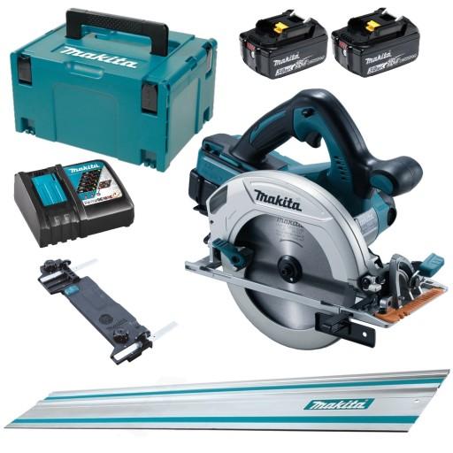 Циркулярная пила Makita Aku LXT 2x18V Адаптивная рейка 1,5M 2x3Ah DC18RC DHS710ZJ