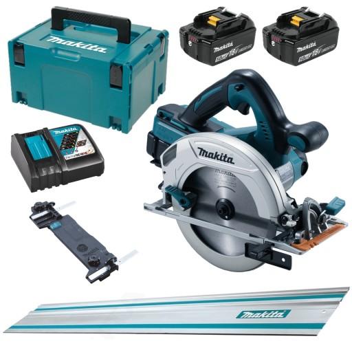 Циркулярная пила Makita Aku LXT 2x18V Адаптивная рейка 1,5M 2x5Ah DC18RC DHS710ZJ