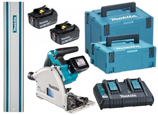 Аккумуляторная пила Makita Погружная пила 2x3Ah BL1830 DC18RD MAKPAC Rail 1,5M DSP600ZJ