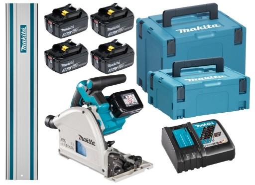 Аккумуляторная пила Makita Погружная пила 4x3Ah BL1830 DC18RC MAKPAC Rail 1M DSP600ZJ