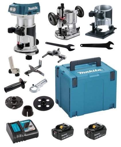 Акумуляторний фрезер Makita 18V DC18RC 2x5AH DRT50ZJX2