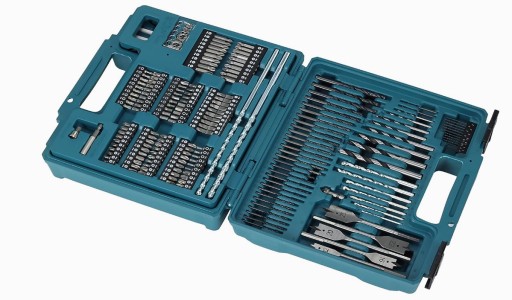 Набір аксесуарів Makita E-11689, зелений/сріблястий, 256 шт