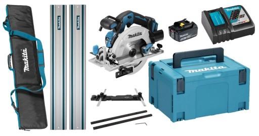 Пила Makita 1x3Ah BL1830 DC18RC Адаптер, з’єднувач Сумка-рейка 2x1M DHS680ZJ