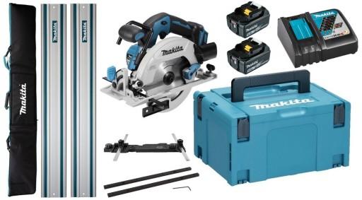 Пила Makita 2x5Ah BL1850 DC18RC Адаптерний роз’єм Bag Rail 2x1.5M DHS680ZJ