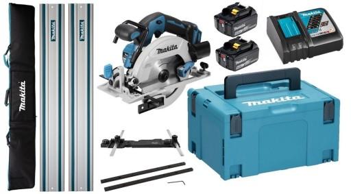 Makita Saw 2x6Ah BL1860 DC18RC Адаптер с разъемом для сумки Рельс 2x1,5M DHS680ZJ