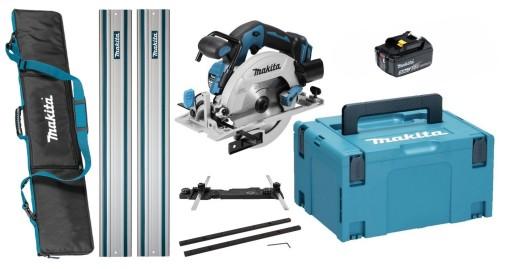 Циркулярная пила Makita 1x3Ah BL1830 Адаптер Соединительная направляющая для сумки 2x1M DHS680ZJ