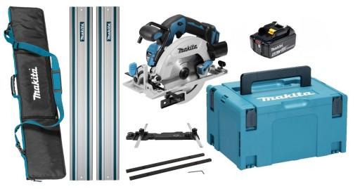 Циркулярная пила Makita 1x6Ah BL1860 Адаптер Соединительная направляющая для сумки 2x1M DHS680ZJ