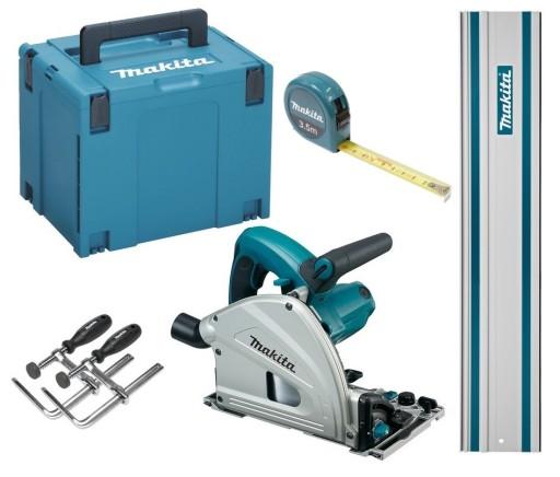 Makita Saw 1300W Погружная пила 1,5 м Рельс SP6000 Зажимы 3,5 м Мера B-57130