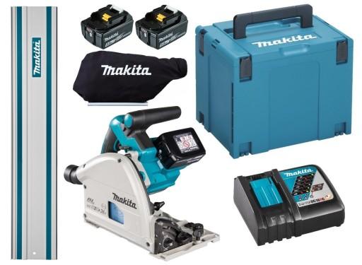 Погружная пила Makita 36 В 2x5 Ач BL1850 DC18RC Рейка для сумки 1,5 м DSP600ZJ