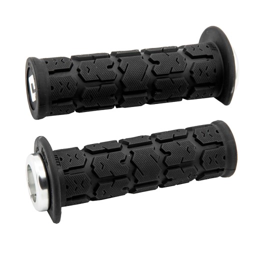 J33RGB-S - Odi Rogue 2.1 ATV/PWC Lock-On Grips черный/серебристый