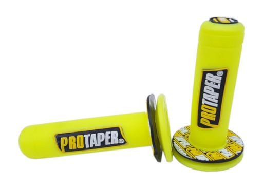 9030 - Рычаги PRO TAPER CROSS ENDURO QUAD, резина GRIP YELLOW