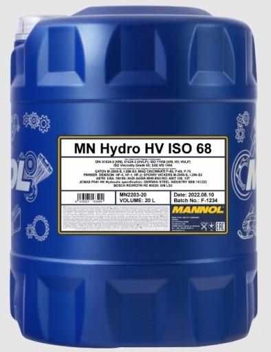 Mannol Hydro HV ISO 68 20 л.
