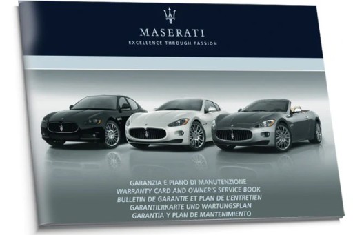 Maserati сервісна книга DE FR ENG ESP ITA
