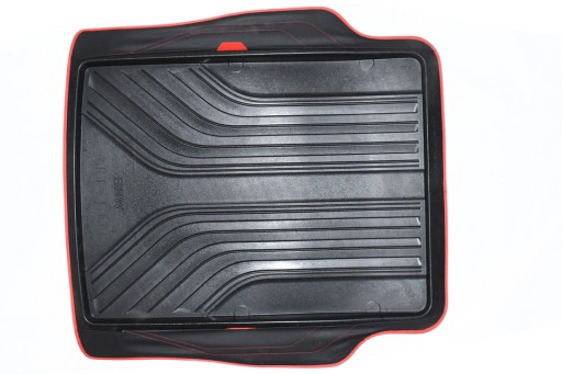 Чорний килимок в багажник з червоною окантовкою BMW F30 F80 F32 F84