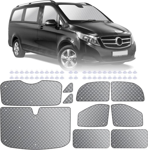 Термоматы MaxAwe, 10 шт. для VITO III W447 2014-2024 гг., защита от солнца