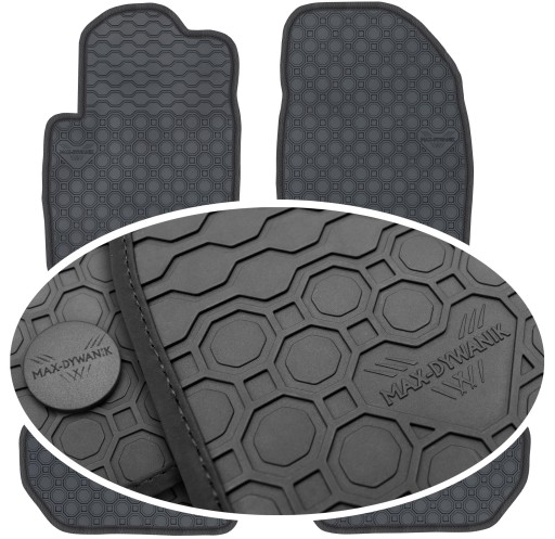 Mazda 2 I Hatchback 2003-2007 Коврики резиновые PrimeLiner - Черный