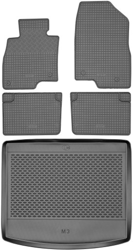 Mazda 3 III HB 2013-2019 Коврики резиновые + коврик в багажник